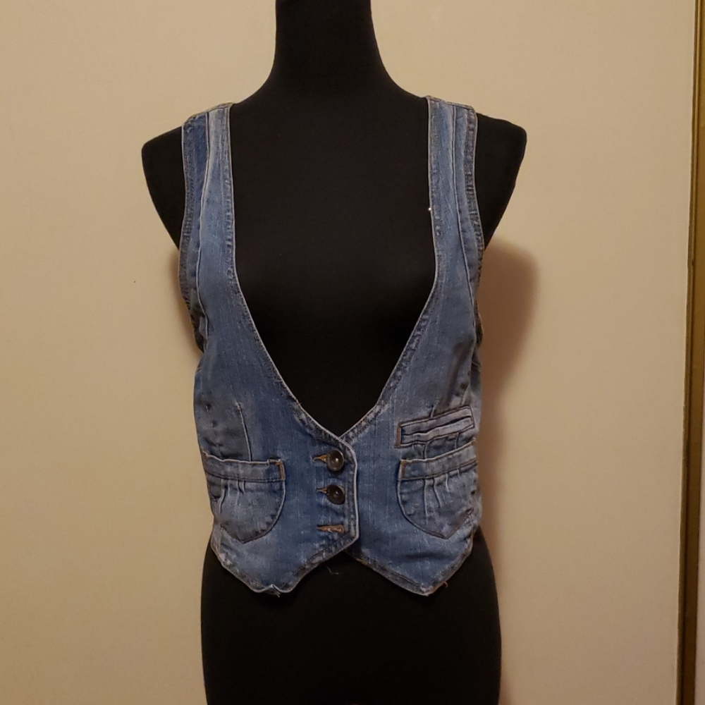 Jean denim vest M/L